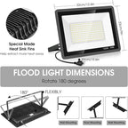 3 Pack 100W Led Flood Lights Outdoor, Super Bright 11600LM Security Lights - Image 4