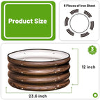 SnugNiture 3 Pcs 2x2x1ft Round Galvanized Raised Garden Bed Kit Outdoor - Image 3