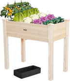 34x18x30in Wooden Raised Garden Bed by ZSYWODFO