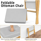 Foldable Foot Stool Ottoman, Modern Foot Rest - Image 5