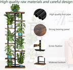 LINZINAR Plant Stand 8 Tier 9 Potted Multiple Flower Pot Holder Shelf Indoor - Image 4