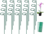 FEED GARDEN 16 Inch 20 Pack Plant Support Stakes, Metal Garden Flower Stakes by FEEDGARDEN