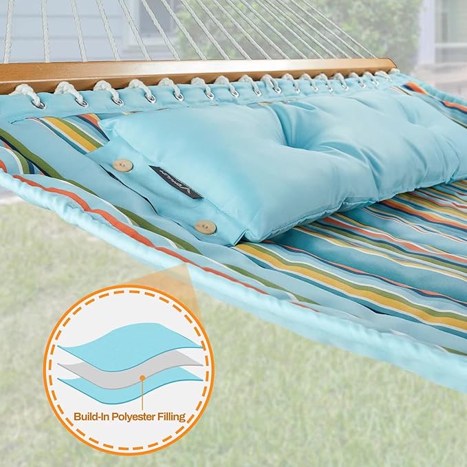 12 FT Double Quilted Fabric Hammock - Image 5