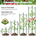 Riare 2 Pack 4 FT Tomato Cages for Garden- 48inches Heavy Duty Garden Stakes - Image 2