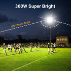 2 pack 300W LED Flood Light, Super Bright 42, 500LM 5000K Daylight IP66 - Image 6