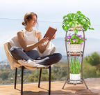 LASZOLA Bronze 3 Tier Tall Plant Stand - Image 2