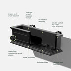 Veradek Brixton Series Plastic Railing Planter - Image 3