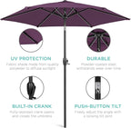 Best Choice Products 7.5ft Heavy-Duty Round Outdoor Market Table Patio Umbrella - Image 5