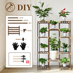 Uneedem Plant Stand Indoor Outdoor, Tall Plant Shelf - Image 6