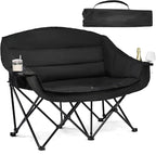 Double Camping Chair Padded Loveseat Chair by PUVASIA