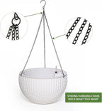 Dexceder 9 Inch Self Watering Hanging Planters Indoor Outdoor, Thickened - Image 5