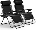 Nestl Zero Gravity Chairs Set of 2, Patio Lounge Chair Outdoor by Nestl