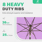 JEAREY 9FT Outdoor Patio Umbrella - Image 6