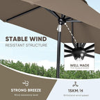 Tempera Patio Market Outdoor Table Umbrella - Image 6