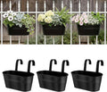 Metal Railing Planters for Outdoor Plants by vensovo