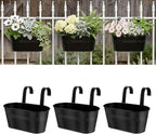 Metal Railing Planters for Outdoor Plants by vensovo