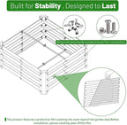 SnugNiture Galvanized Raised Garden Bed 4x4x1FT Outdoor Large Metal Planter Box - Image 5