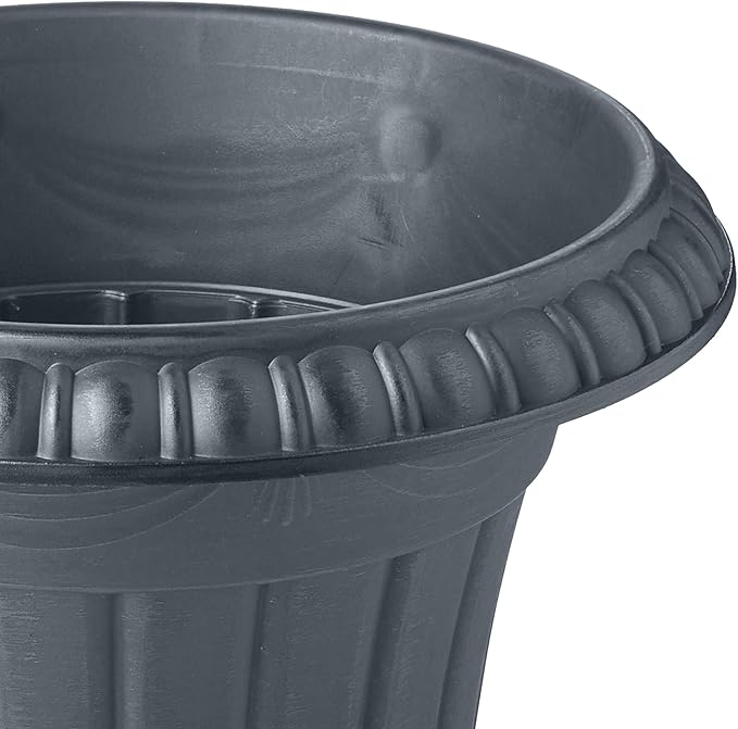 Arcadia Garden Products PL10GY Indoor/Outdoor Classic Traditional Plastic Urn - Image 3