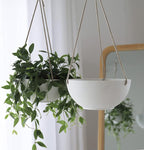 La Jolie Muse White Hanging Planter Basket - Image 5