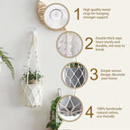 Artilady Macrame Plant Hanger Large Hanging Planter - Image 3