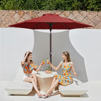 JEAREY 7.5FT Patio Umbrella Outdoor Market Umbrella - Image 2