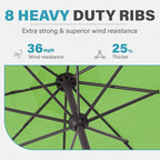 MEWAY 12ft Patio Umbrella Outdoor Table Umbrellas - Image 5