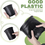 Anyumocz 60 Pcs 1 Gallon Flexible Plant Nursery Pots, Thickened Soft Plastic - Image 4