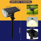 Kyosho Solar Outdoor Lights Waterproof IP67, 38 LEDs Solar Spot Lights Outdoor - Image 6