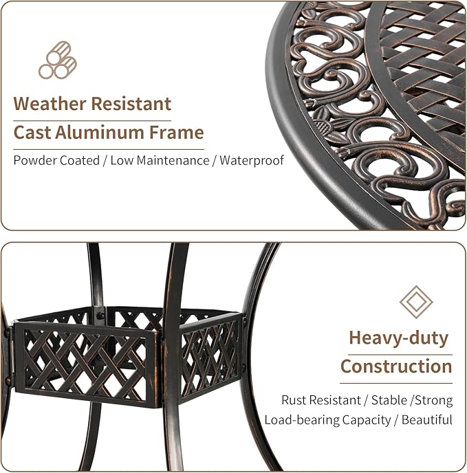 41" Round Patio Dining Table - Image 5