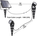 Legacy Mini 50X Twin Solar-Powered Spot Lights LED Spotlight Flag Pole Light - Image 2