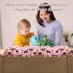 2-Tier Raised Garden Bed with Legs Outdoor Elevated Garden Box, Storage Shelf - Image 8
