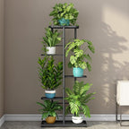 LINZINAR Plant Stand Indoor Outdoor Metal 5 Tier 6 Potted Multiple Flower Pot - Image 2