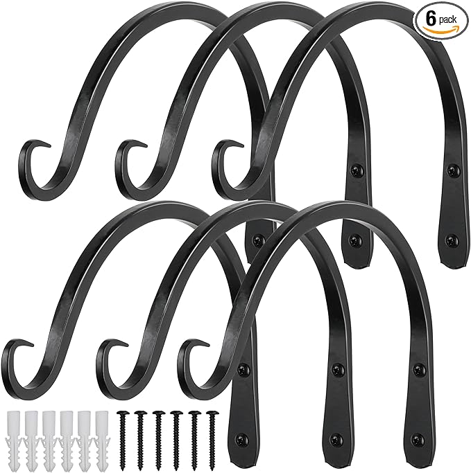 Worth Garden 6-Pack 8" Plant Hanger Bracket by WORTH
