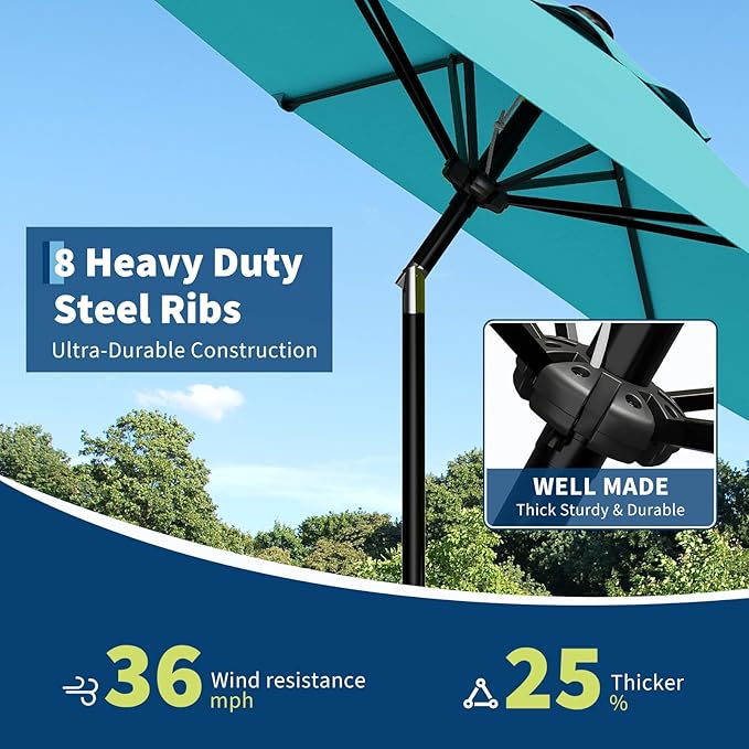 Garvee 10FT Patio Umbrella - Image 6