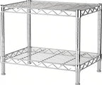 Xcity Storage Shelves, 2 Tier Heavy Duty Metal Shelving Unit by Unknown