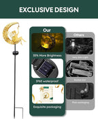 Solar Garden Statues Outdoor Decor, Fairy Moon Figurine Light Stake, - Image 3