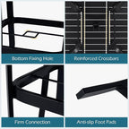 Tangkula 37" Metal Patio Dining Table - Image 9