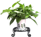 Black Plant Stand for Flower Pot Heavy Duty Potted Holder Indoor Outdoor Metal - Image 5