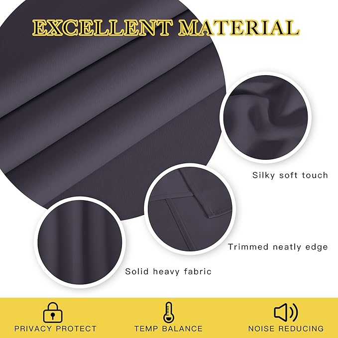 NICETOWN Blackout Curtains for Living Room Bedroom - Image 3