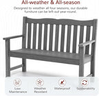 Stoog Outdoor Bench, 2-Person Garden Benches - Image 4