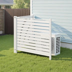 VEVOR 48" W x 48" H Vinyl Fence Panels, Air Conditioner Fence, Outdoor Privacy - Image 8