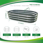 Gardmax 2 Pack Galvanized Raised Garden Bed, Lightweight Planter Boxes Outdoor - Image 4