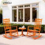 VINGLI Wooden Rocking Chair, Outdoor Chair - Image 2