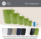 The HC Companies Aria Round Self-Watering Pot - Image 6