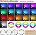 Christmas RGB Spot Lights with Timer, Halloween 10W 120V Color Changing Outdoor - Image 2