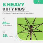 JEAREY 9FT Outdoor Patio Umbrella - Image 7