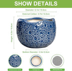 Orchid Pot - 6 Inch Ceramic Plant Pot - Image 2