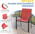 VICLLAX Large Patio Dining Furniture Set, Outdoor Dining Set - Image 3