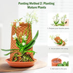 Plant Pots 5.7 Inch Self Watering Planters, Terracotta Pots - Image 4