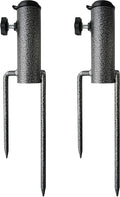 AMMSUN Patio Umbrella Steel Anchor Beach Umbrella Heavy Duty Metal Ground Grass by AMMSUN